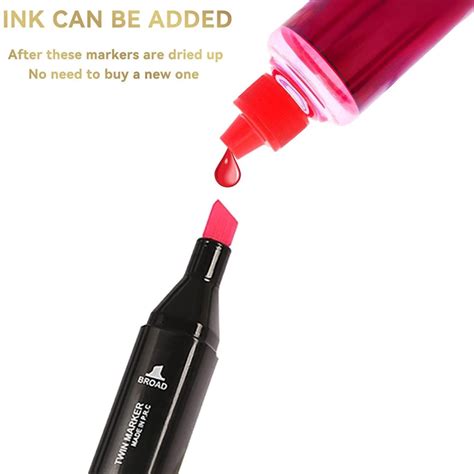 Buy 80 Colors Alcohol Based Marker with Case, Dual Brush Tip Permanent ...