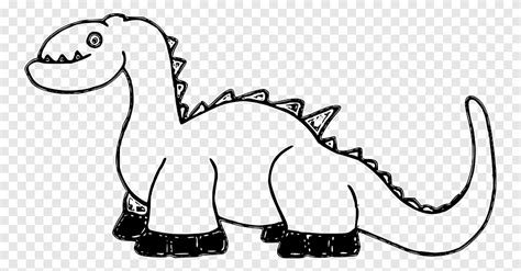 Cute Dinosaur Clipart Black And White Cute Coloring, 55% OFF