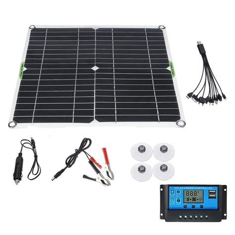Buy 80W Flexible Solar Panel, Monocrystalline Solar Panels Photovoltaic ...