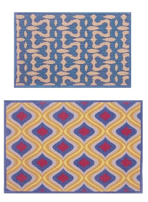 Buy BIANCA Highly Durable Anti Slip Door Mat -2pc Family Set Set ...