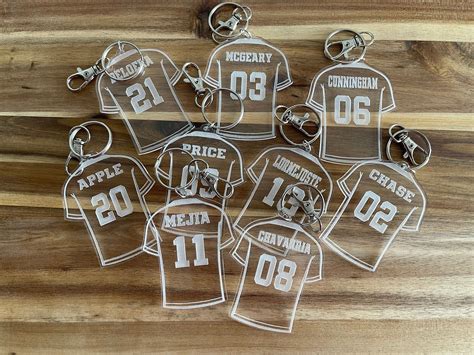 Soccer Team Gifts, Jersey Keychains, Soccer Personalized Keychain ...