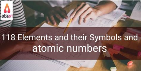 118 Elements and Their Symbols and Atomic Number and Mass Number PDF
