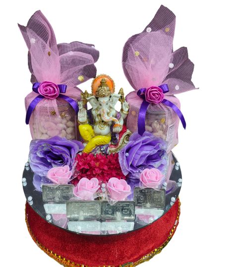 Elegant Anniversary Hamper with Lord Ganesha Idol – Smiley Store India