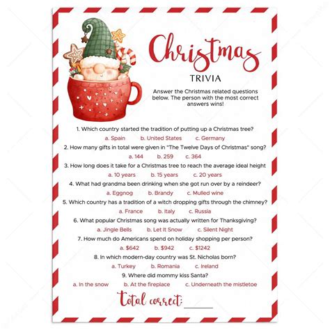 Printable Christmas Trivia Questions And Answers For Adults | Rossy ...