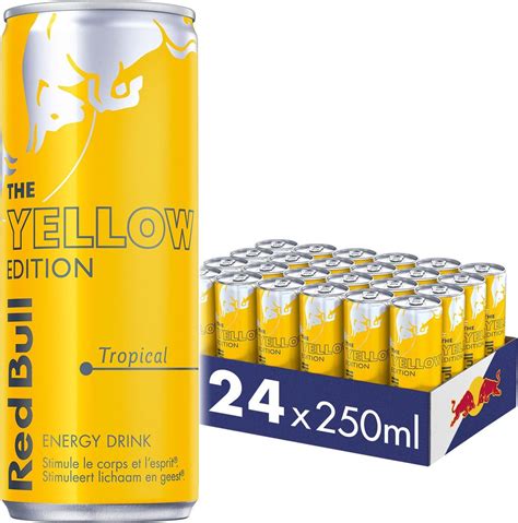 Red Bull Yellow Edition - Energiedrank met de smaak van tropisch fruit ...