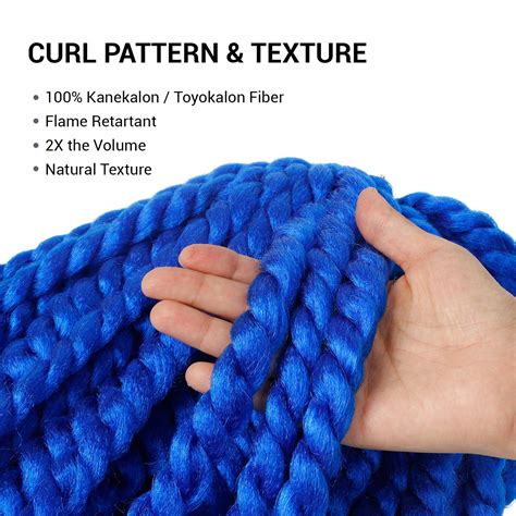 Buy 24 Inch 6 Packs AU-THEN-TIC 2X Jumbo Senegalese Twist Crochet Braid ...