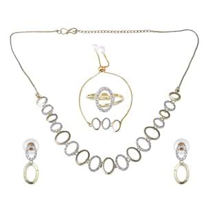 Buy Estele Gehena Fashion Jewelry Combo of Choker Necklace Set with ...