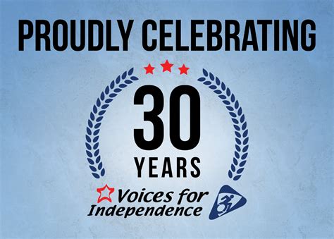 Celebrating 30 Years of Voices for Independence - Voices For Independence