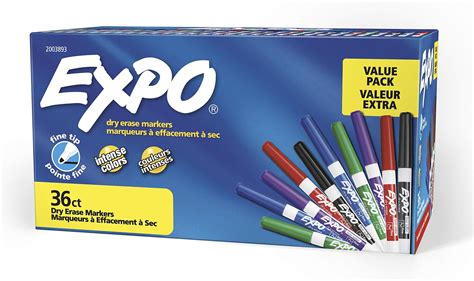 Amazon.com : EXPO 86661 Low-Odor Dry Erase Markers, Fine Point : Dry ...
