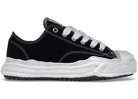MAISON MIHARA YASUHIRO HANK OG SOLE CANVAS LOW BLACK
