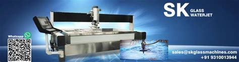 Glass Water Jet Cutting Machine - SKWJ 3020 Glass Door Cut-Out Water ...