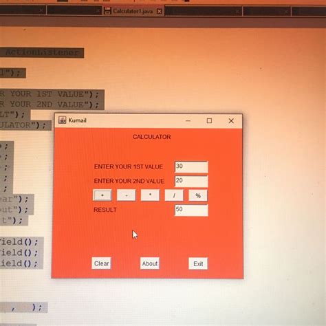 Graphical User Interface Programming Java 的图像结果