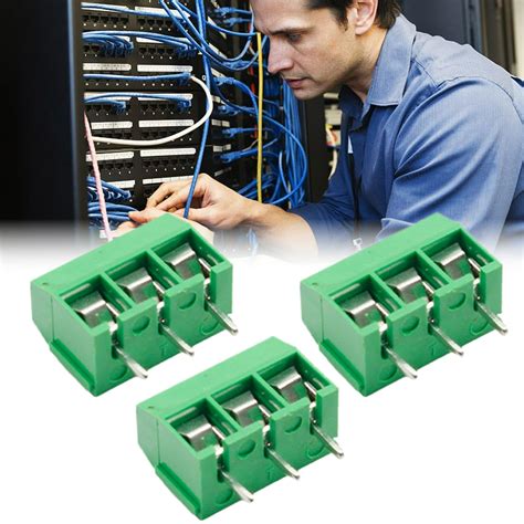 Screw Terminals 100-Piece 2-Pin Screw Terminal Block – 5.08mm Pitch ...