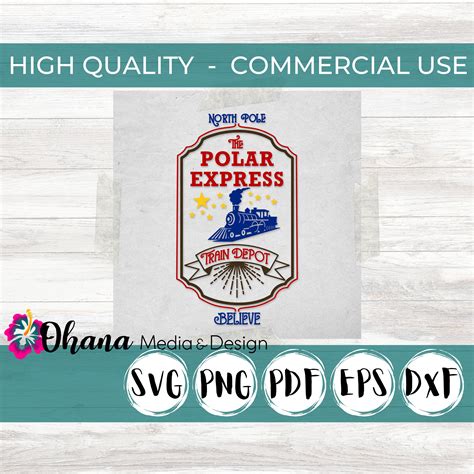 Christmas Movie Train Station Sign SVG Christmas Design PNG - Etsy