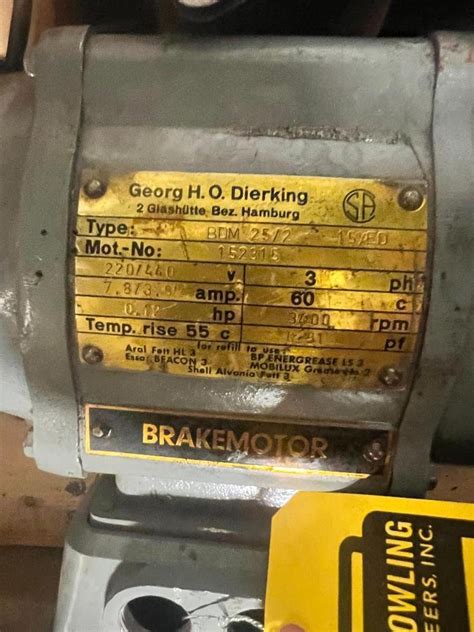 (1) General Electric AC Motor, Model 5K43MG2814, 3-Phase, .5 HP, 230 ...