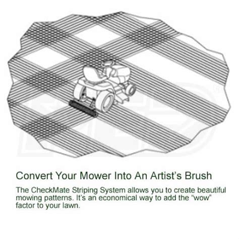 CheckMate (45") Universal Lawn Striping Kit For Tractor | Big League ...