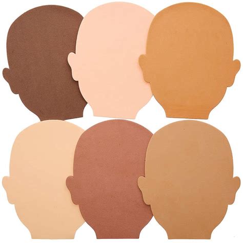 Baker Ross Fx245 Skin Tone Foam Head Cut Outs Pack | Desertcart INDIA