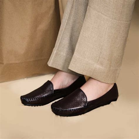 Leather Brogue Bellies for Women ZIPPY | Zoom Shoes – Zoom Shoes India