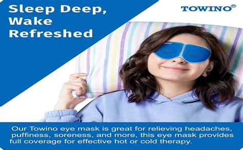 TOWINO® Cooling Eye Gel Mask for Dark Circles, Dry eyes,Pain Relief ...