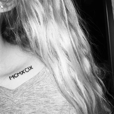 Tattoo uploaded by Jessica Ross • MCMXCIX - 1999 Roman Numerals # ...