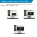 BLUEWUD Rowlet Large TV Unit With Storage Shelves for Books & Décor ...