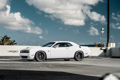 Challenging Muslce: White Challenger SRT with Aftermarket Parts | CARiD.com Gallery