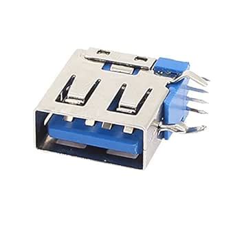 Generic USB 3.0 Type a Female Port Dip Panel Mount Jack Plug Socket ...