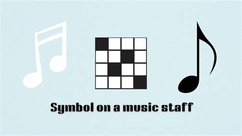 'Symbol on a music staff' NYT Mini Crossword answer and hints