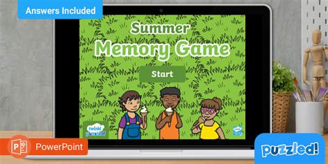 What is this Fun Summer Memory Game Puzzle PowerPoint? - AL