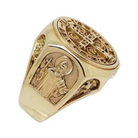 14K SOLID GOLD HEAVY Custom made Christian Roman Catholic "Saint ...