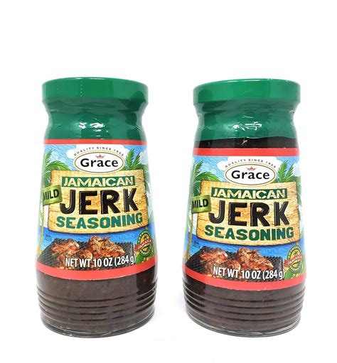 Amazon.com : Grace Jamaican Mild Jerk Seasoning 10oz, 2 Pack : Grocery ...