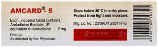 Amcard 5 Tablet 7: Uses, Side Effects, Price & Substitutes