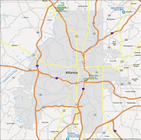 Atlanta Neighborhood Map - GIS Geography