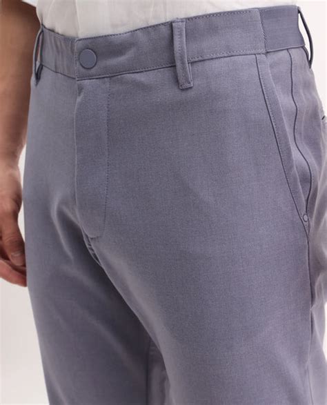 Rare Rabbit Men's Driver-2 Dusky Purple Polyester Blend Plain Regular