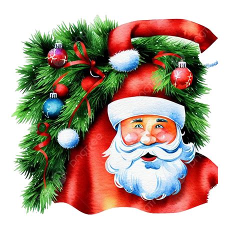 Santa Claus Hiding In Christmas Decorations, Christmas, Santa Claus ...