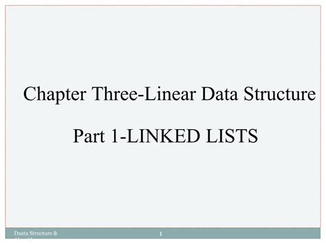Linear Data Structure 的图像结果