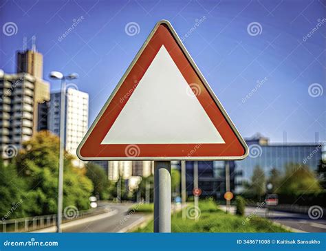 Empty Inverted Triangle Traffic Sign: a Blank Canvas for Road Safety ...