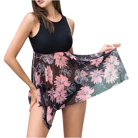WREESH Womens Two Piece Swimsuit Swim Dress Tankini Swimsuits New ...