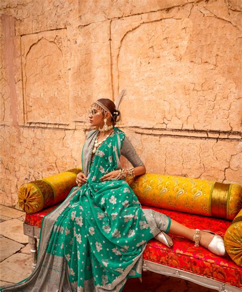 Traditional Functions Wear Saree Collection Mint – StyleCaret