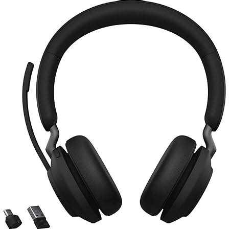 Jabra Evolve2 85 UC Wireless Bluetooth Over the Ear Headphone with Mic ...