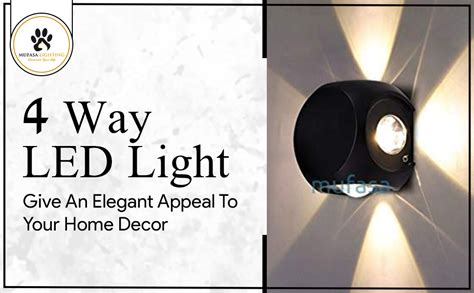 Mufasa Up-Down 4 Way Outdoor LED Outdoor Waterproof IP54 Exterior Wall ...