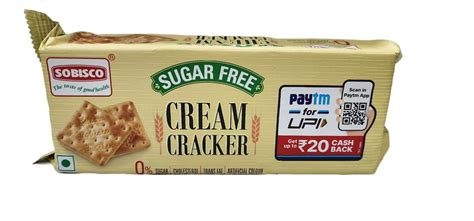 SOBISCO Cream Cracker Sugar Free Nutritional Biscuits (235g) (Pack of ...