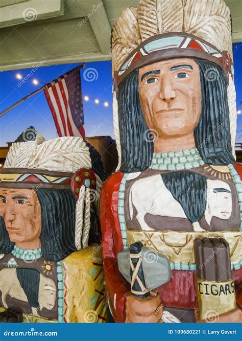 Cigar store Indians stock image. Image of attraction - 109680221