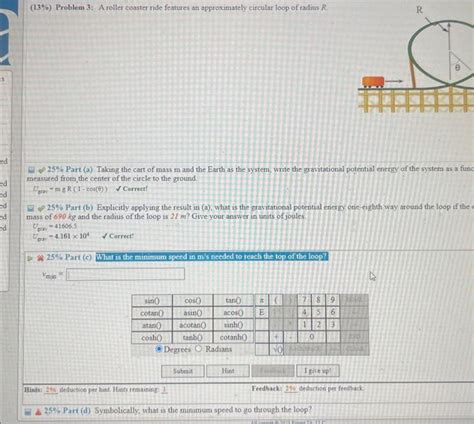Image result for Physics Roller Coaster Loop Problem