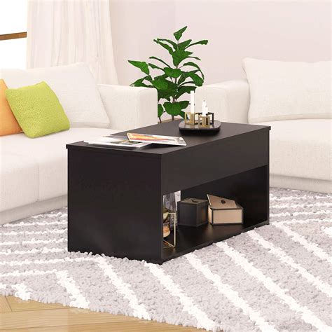 Klaxon Rebo Coffee Table - Black : Amazon.in: Home & Kitchen