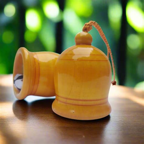 Wooden Bells Pair | Traditional Indian Door Hanging Décor | Set of 2 ...