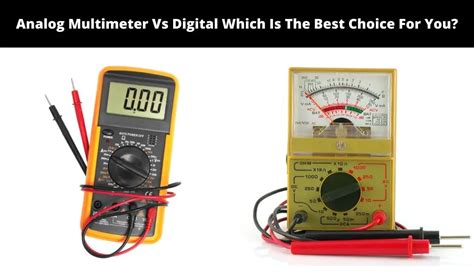 Image result for Analog Multimeter vs Digital Multimeter