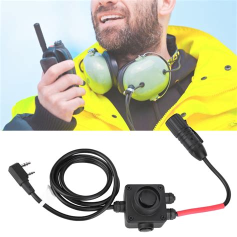 Buy Earphone PTT Adapter, Plastic PTT Adapter Easy Connect Belt Clip ...
