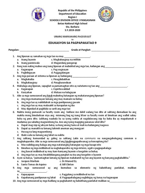 Image result for ESP 9 Module 1st Quarter Pivot