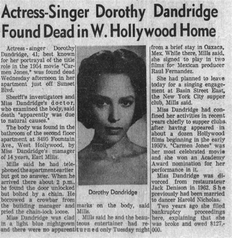 Dorothy Dandridge (1922 – 1965) – 24 Femmes Per Second